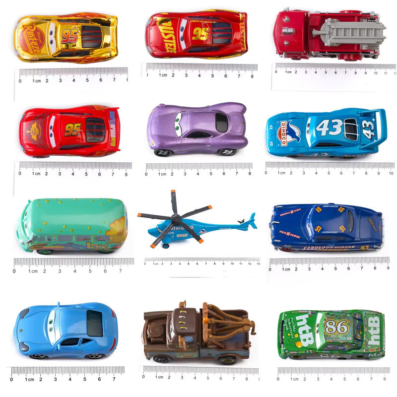Disney-Pixar Cars 3 1:55 Die-Cast Lightning McQueen & Mater Alloy Model Set – Perfect Gift for Kids